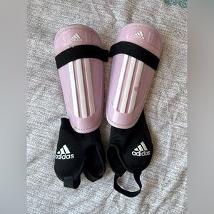 adidas Black Soccer Shin Guard with Ankle Sleeve